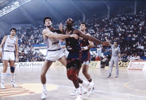 Fernando Martín y Aude Norris, en 1989