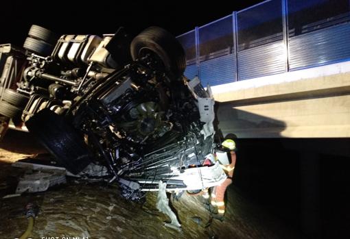 Imágenes del accidente en Fuente la Higuera