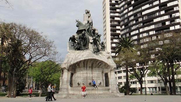 Plaza Tetuán en Barcelona
