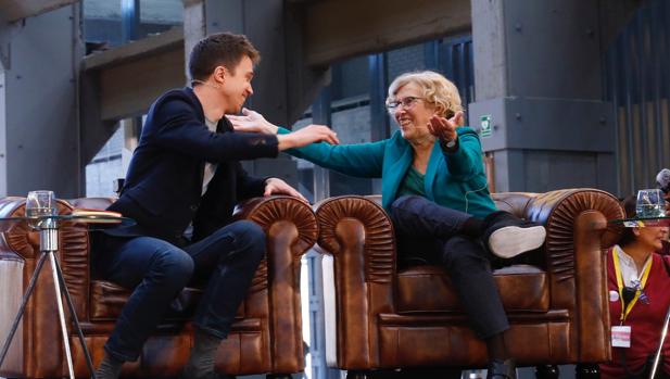 Manuela Carmena e Íñigo Errejón, en un acto conjunto