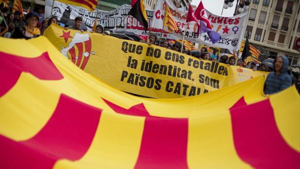 Manifestación organizada por la ACPV