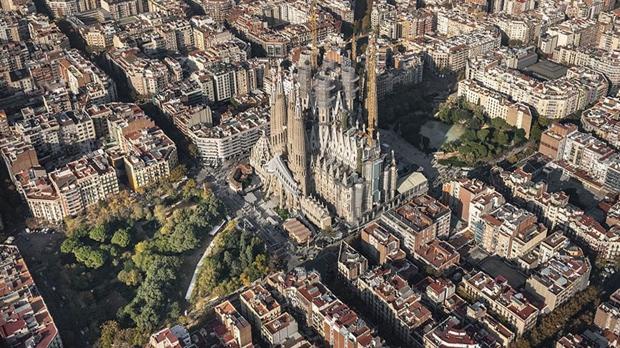 Vista aérea del templo