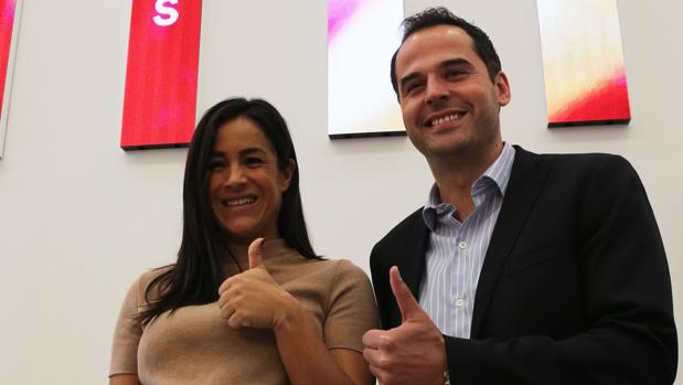 Begoña Villacís e Ignacio Aguado, en la sede de Ciudadanos