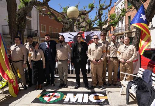 Imagen de la «recreación histórica» de los escamotes nacionalistas el pasado mes de abril