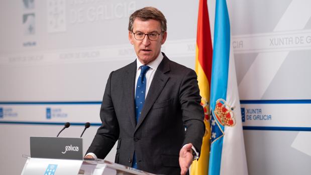 Alberto Núñez Feijóo, tras una reunión reciente del Consello de la Xunta