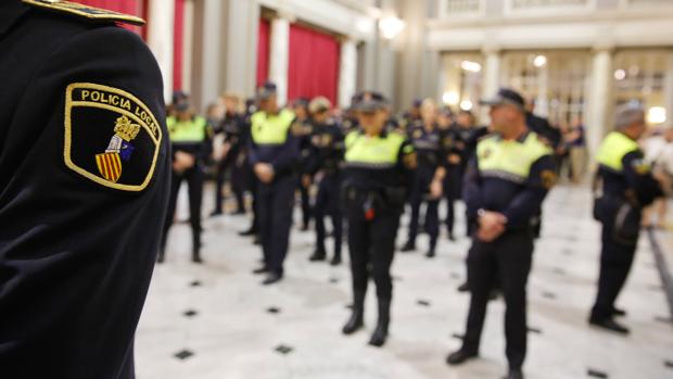 Imagen de archivo de agentes de Policía Local de Valencia