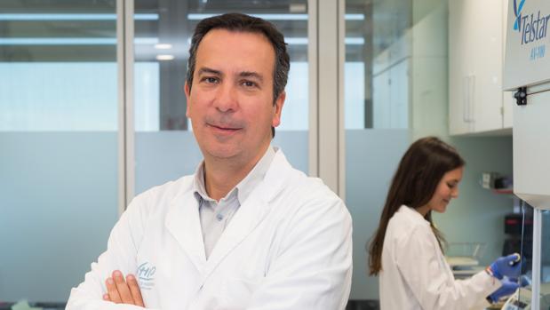 Joan Seoane en el laboratorio del Vall d'Hebron Instituto de Oncología (VHIO)