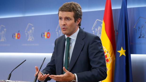 Pablo Casado, tras su reunión con Pedro Sánchez