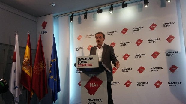 El presidente de UPN y candidato de Navarra Suma a la presidencia del Gobierno foral