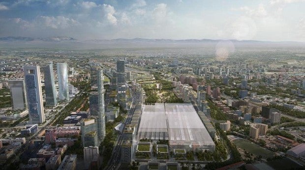 Recreación del proyecto Madrid Nuevo Norte, que se desarrollará sobre Chamartín a partir de 2020