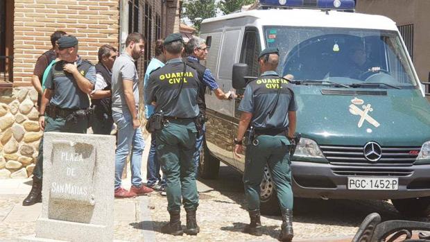 Víctor San Vidal, alcalde de Fontanar, en el momento de su detención