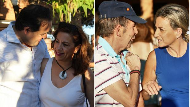 Paco Núñez y Milagros Tolón, a la derecha