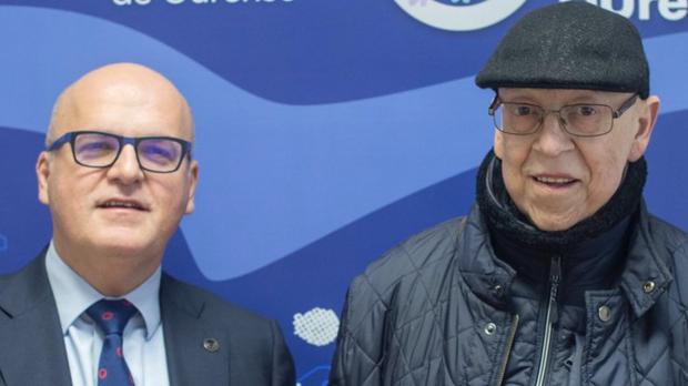 Manuel Baltar, junto a Manuel Penedo