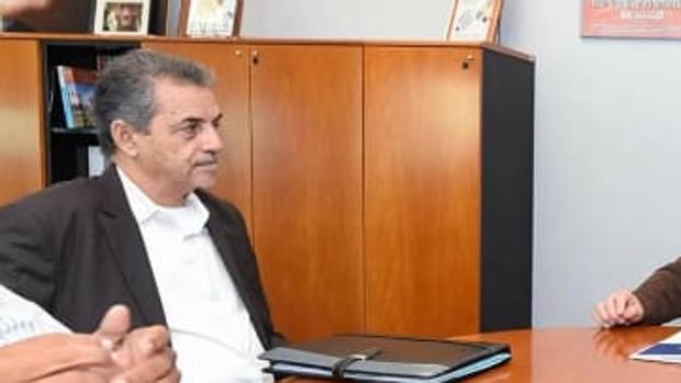 Ghassem Ould Bellaly en una visita a Canarias en 2018