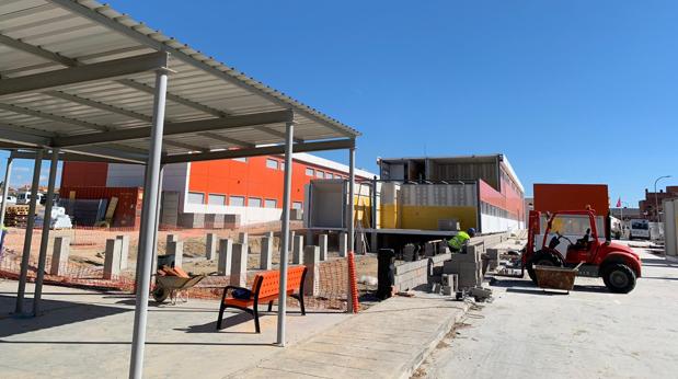 Estado actual de las obras en el centro de Secundaria