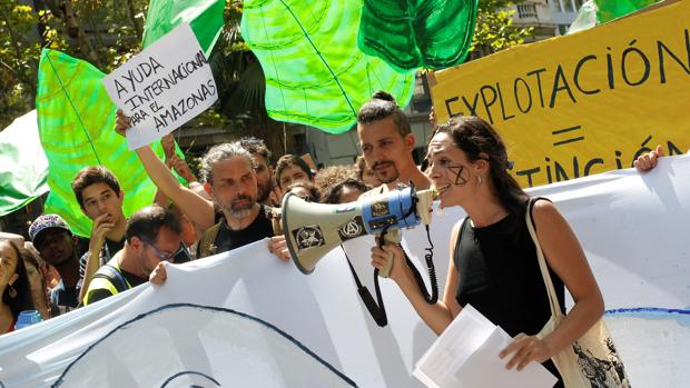 Manifestación ambientalista en Barcelona