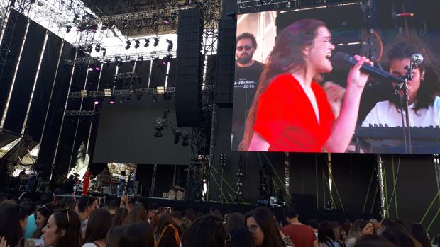 Imagen de la actuación de Amaia Romero en el Festival de Les Arts