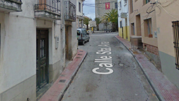 Calle Santa Ana, en La Torre de Esteban Hambrán, donde se produjo el atropello