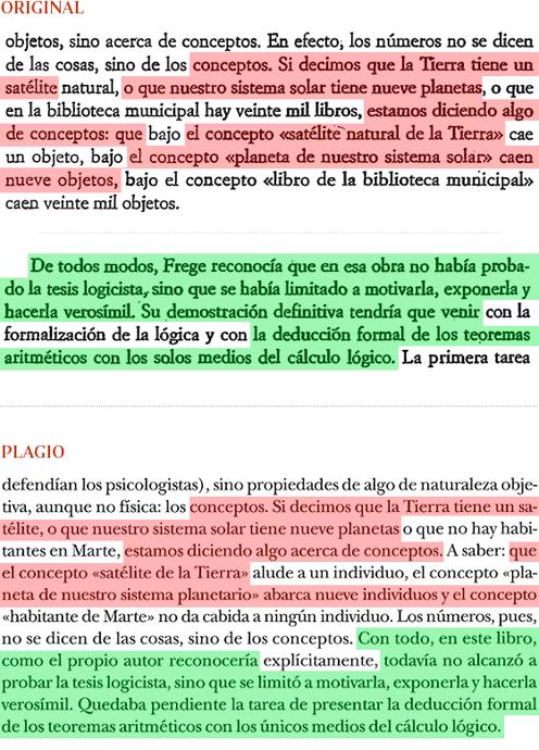 Extractos de las páginas 48 y 59 del libro de Mosterín y la 23 de Cruz