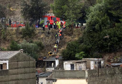 Imagen de los rescates en Ontinyent