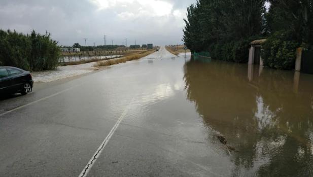 Carretera en la localidad toledana de La Guardia
