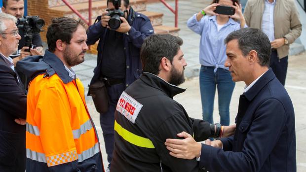 El presidente del Gobierno en su visita a Los Alcázares (Murcia) este sábado