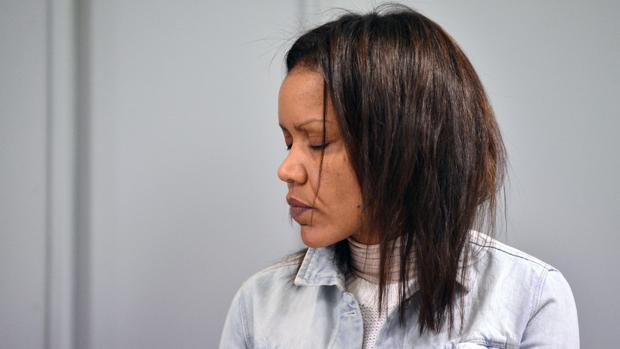 Ana Julia, durante el juicio por el crimen de Gabriel