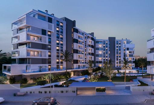 Zonas verdes comunes dentro del conjunto residencial