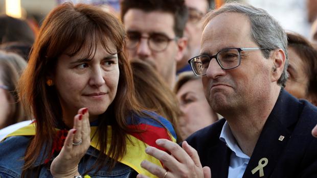 Laura Borràs y Quim Torra