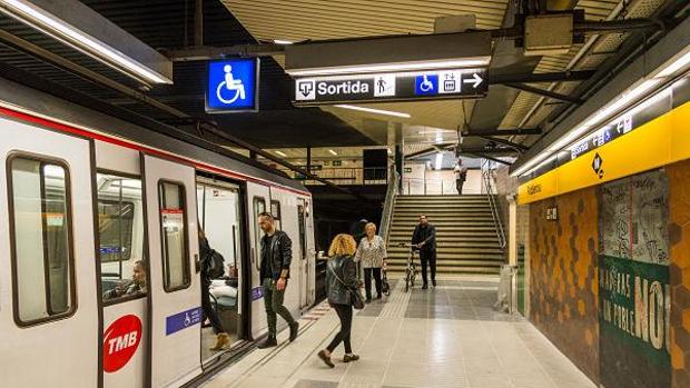 Una parada del metro de Barcelona, en una imagen de archivo