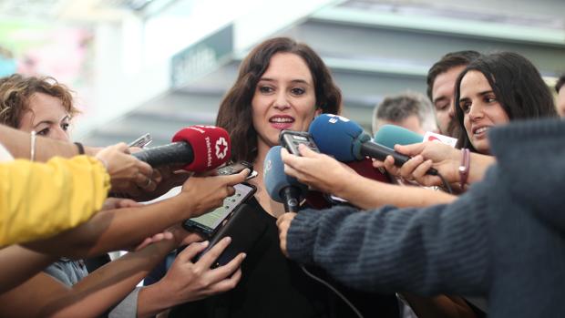 La presidenta Isabel Díaz Ayuso