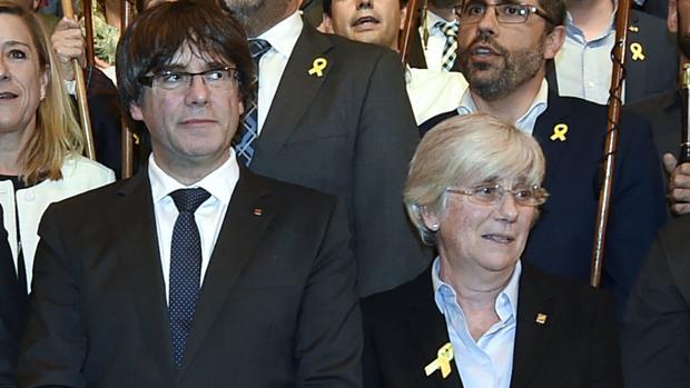 Carles Puigdemont y Clara Ponsatí, en una imagen de archivo