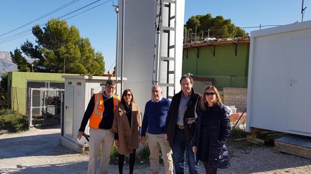 Personal de Hidraqua y representantes municipales de Polop han visitado las obras