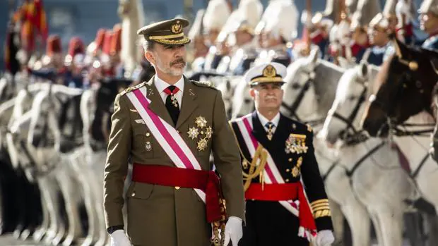 Pascua Militar en el Palacio Real con S.S.M.M. los Reyes Don Felipe y Doña Letizia, del año pasado