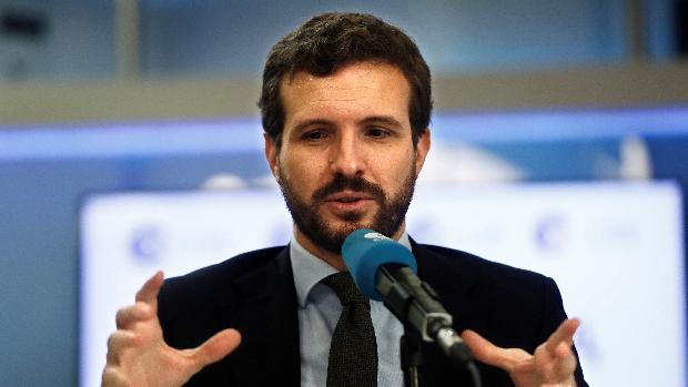 El presidente del PP, Pablo Casado, este miércoles en la Cadena Cope EFE