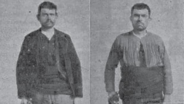 Patrocinio Polo y Joaquín Carbonell, considerados los últimos “Juanillones” (Foto, “Museo Criminal”, 1904)
