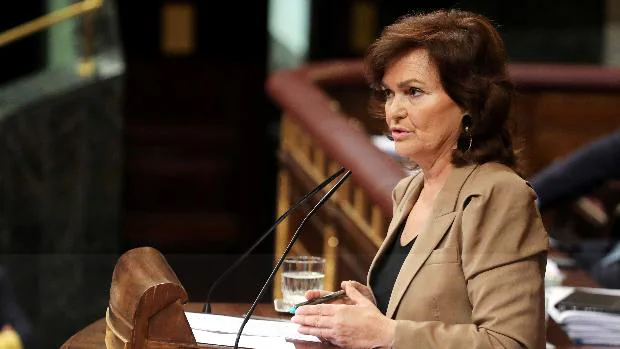 Carmen Calvo, vicepresidenta del Gobierno, en una imagen de archivo