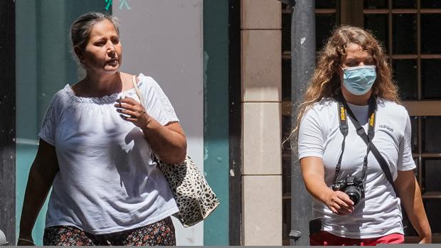 Imagen tomada este jueves en el centro de Valencia