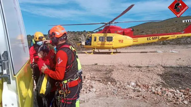 Helicóptero de Emergencias utilizado para un rescate el pasado fin de semana