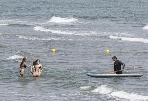 Imagen tomada en la playa del Cabanyal de Valencia