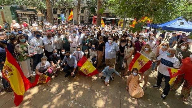 Imagen del acto de protesta del PPCV