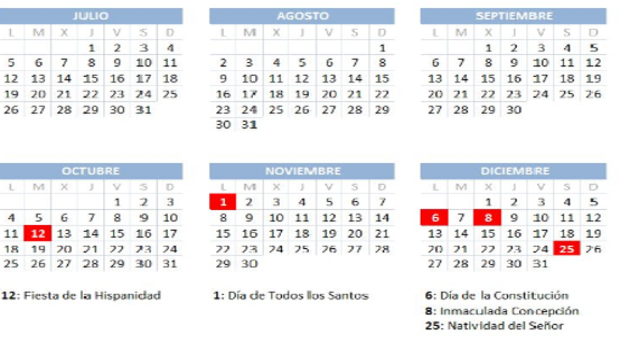 El dia 8 de noviembre es festivo en madrid