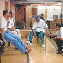 Cuatro etarras fueron juzgados por el secuestro: José Miguel Gaztelu, José Luis Erostegui, Jesús María Bolinaga y Javier Ugarte (en la imagen, de izq. a dcha.)