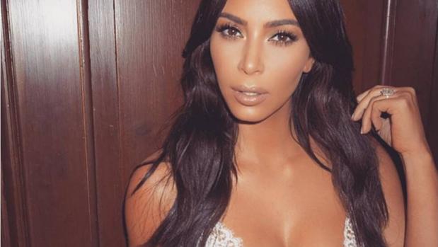 Kim Kardashian en una de sus publicaciones en la red social