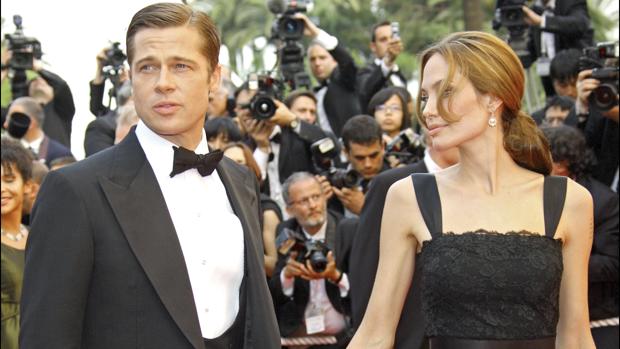 La pareja en la alfombra roja