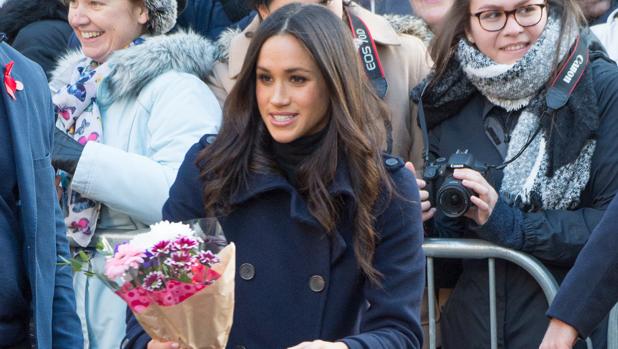 Meghan Markle, durante su primera aparición oficial