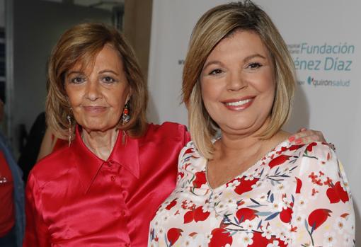 Terelu Campos junto a su madre, María Teresa Campos