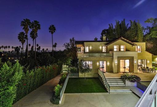 Vista exterior de la casa de Rihanna