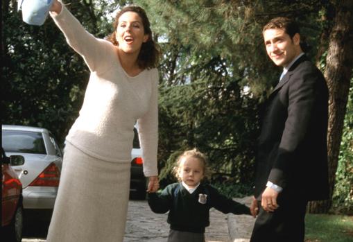 Rocío Carrasco junto a us entonces marido Antonio David Flores y su hija Rocío