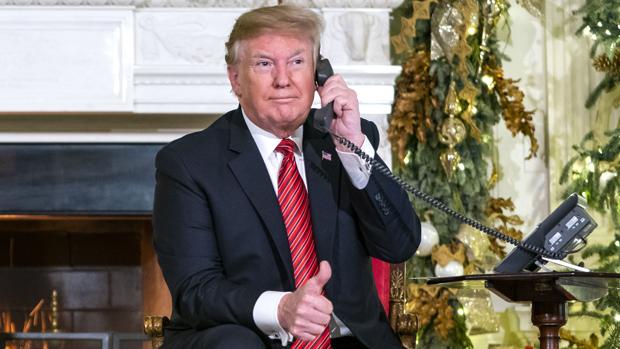 Donlad Trump, en su conversación telefónica con el niño